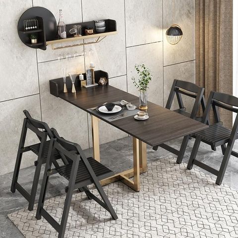 2020 New Arrival Apartment Wall Mounted Folding Mini Flat Dining Table ... with regard to Efficient dining solutions: Why foldable wall tables are perfect for small apartments